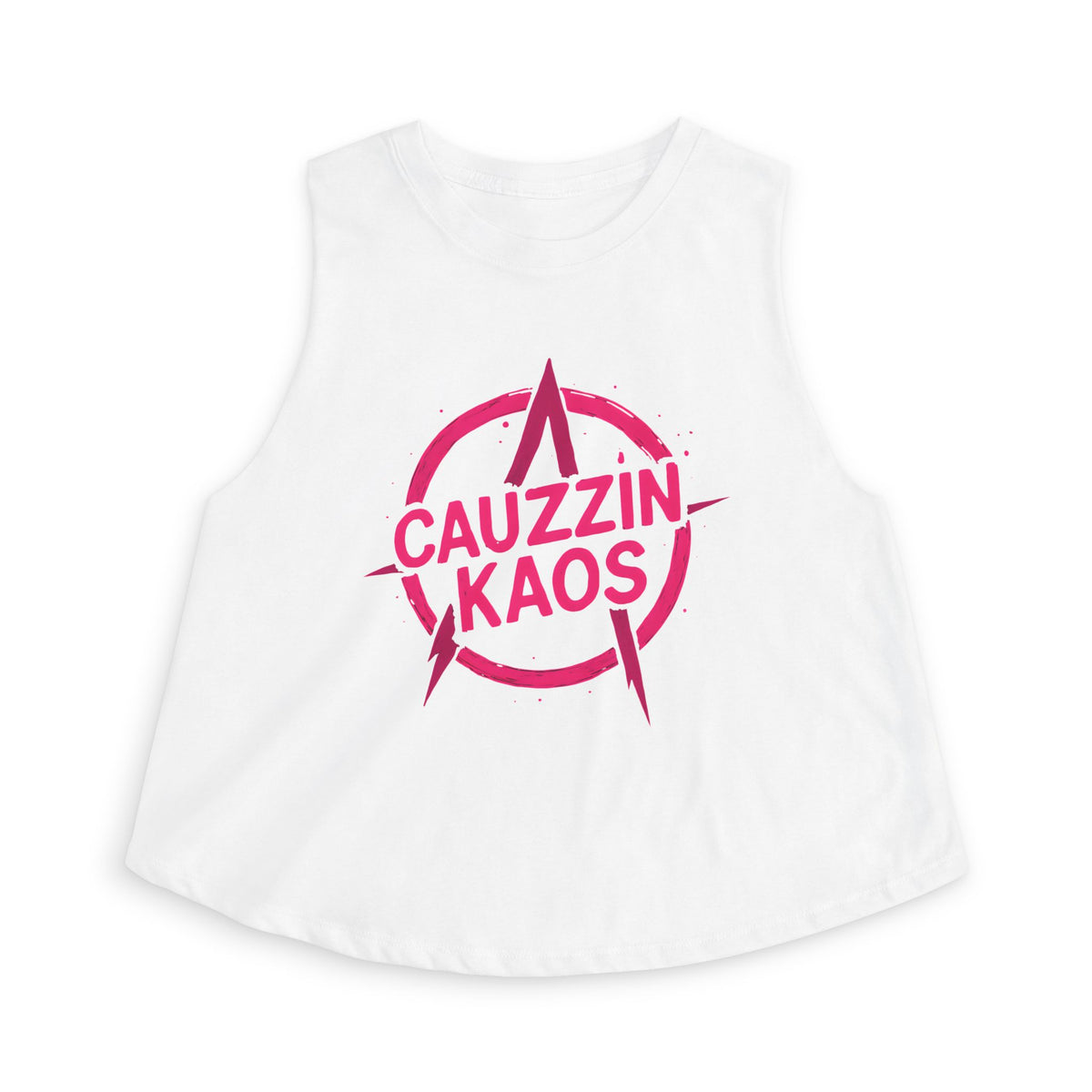 UNCHAINED - CAUZZIN KAOS Pink Anarchy Crop Top