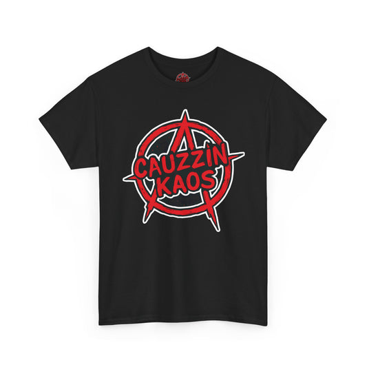 T-Shirt — Cauzzin Kaos Red Anarchy Logo Graphic Tee