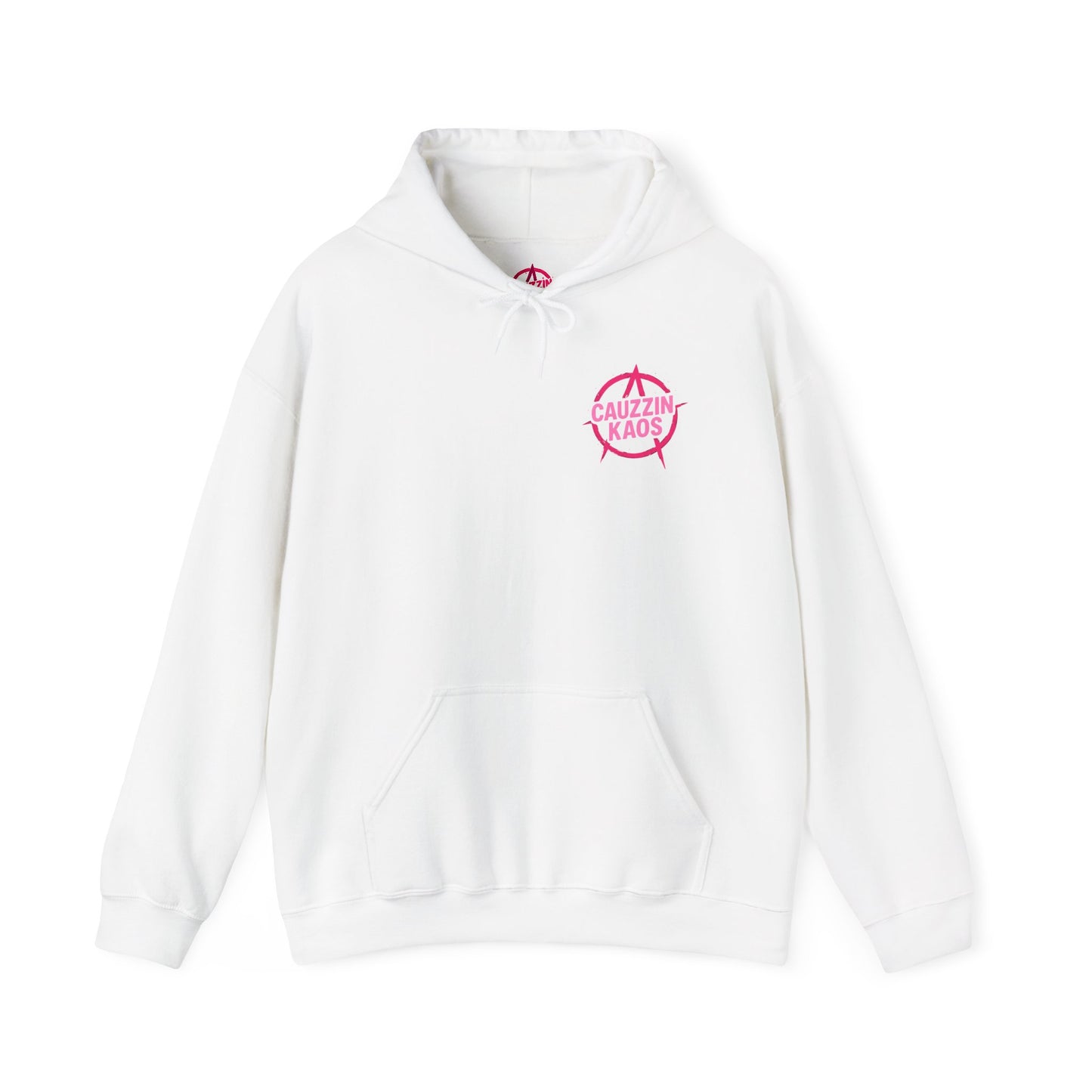 Hoodie — "Cauzzin Kaos: Built Like a Queen, Ride Like a Rebel" Graphic Pullover