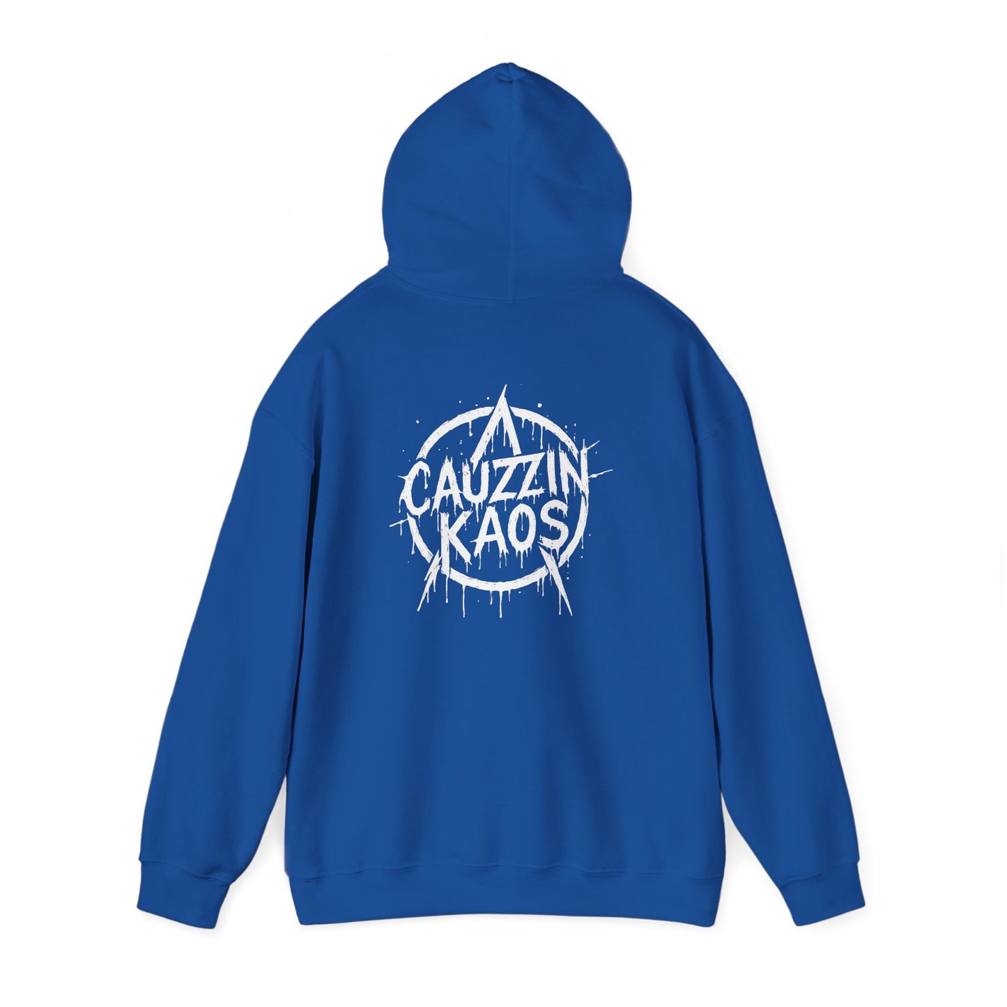 Crimson Anarchy "CAUZZIN KAOS" Hoodie – Street Punk Graphic Sweatshirt