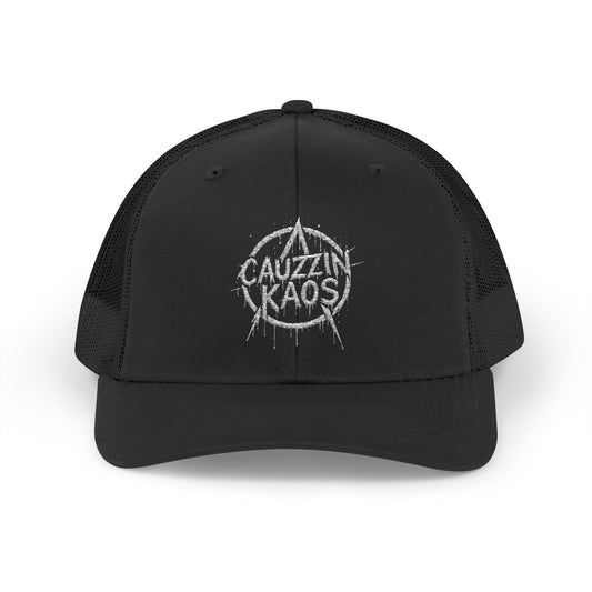 Cauzzin Kaos Distressed Logo Trucker Hat