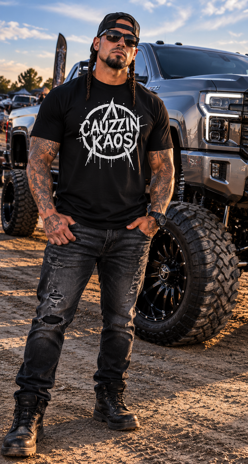 RAISED ON BAD DECISIONS - CAUZZIN KAOS Drip Tee