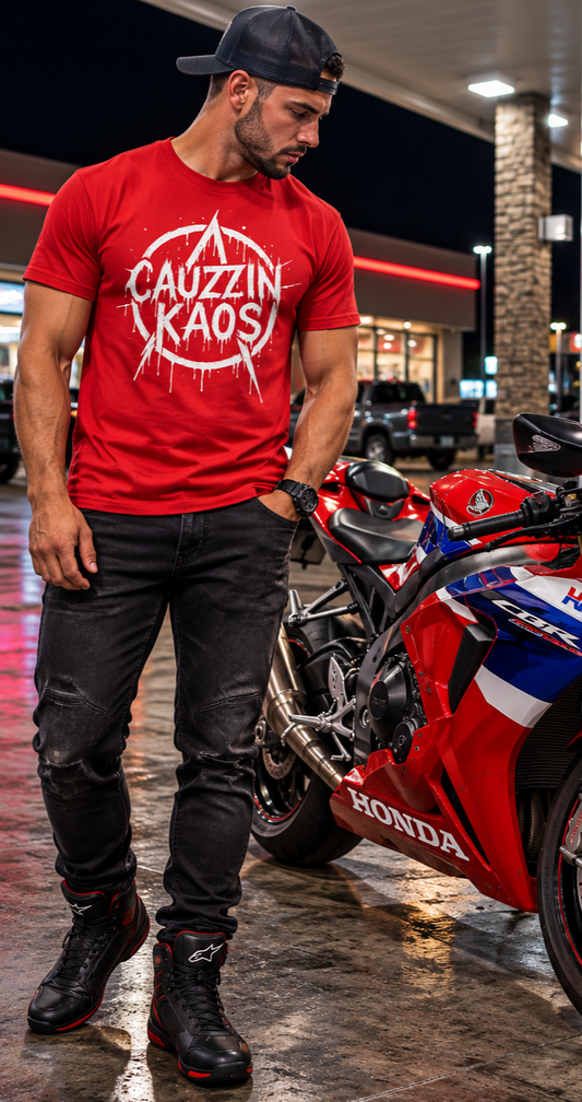 RAISED ON BAD DECISIONS - CAUZZIN KAOS Drip Tee